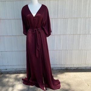 Burgundy dress
